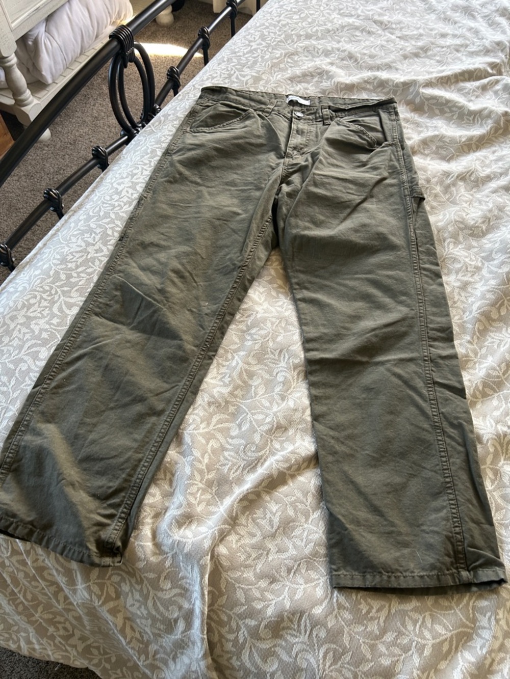 Blue Mountain Men's Olive Green Casual Work Pants